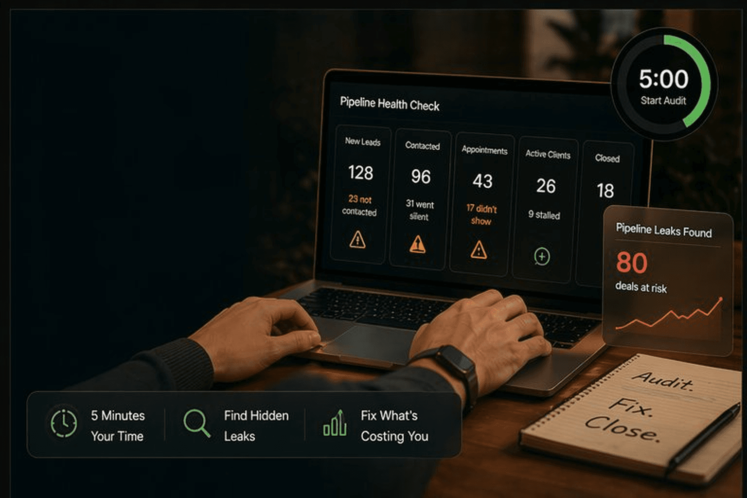 Pinova - The 5-minute pipeline audit: see exactly where you are losing deals right now