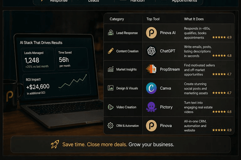 Pinova - Best AI tools for real estate agents in 2026