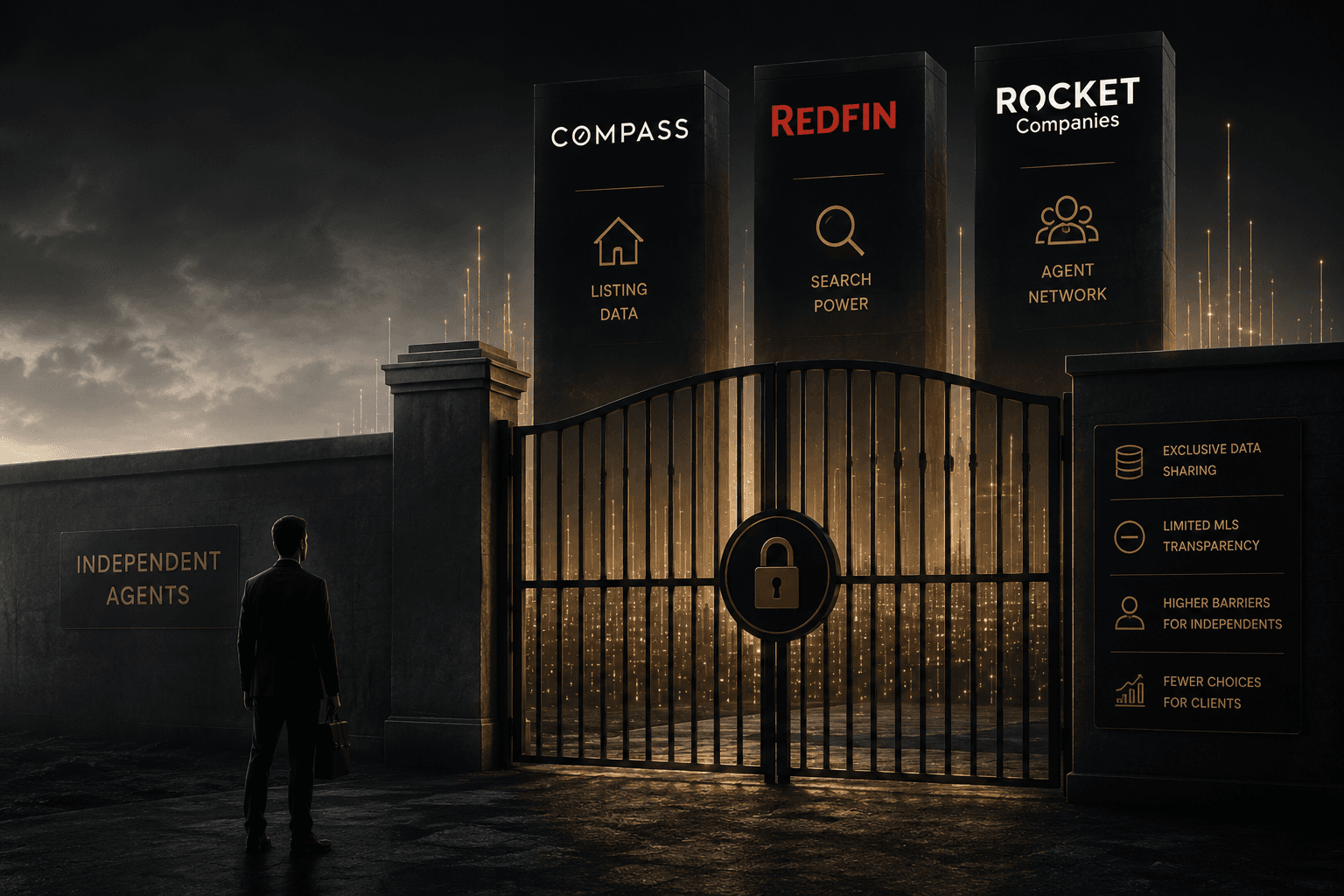 Pinova - The Compass-Redfin-Rocket Deal: How It Locks Independent Agents Out of Listing Data in 2026