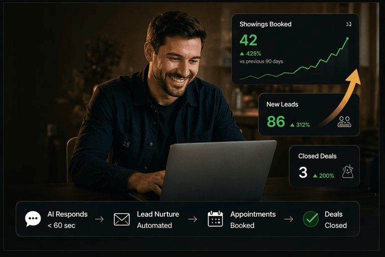 Pinova - How Marcus booked 42 showings in 90 days without a single cold call