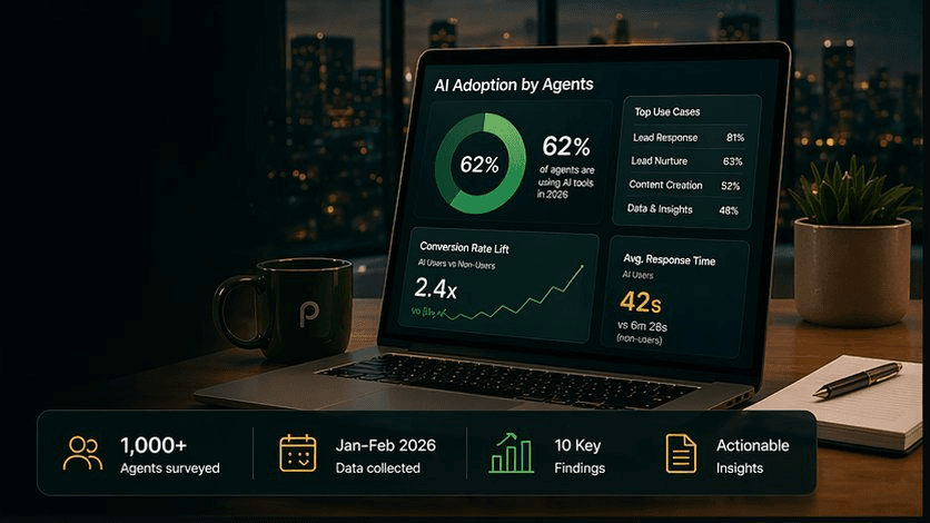 Pinova - Real estate AI adoption report 2026: how agents are using automation to close more