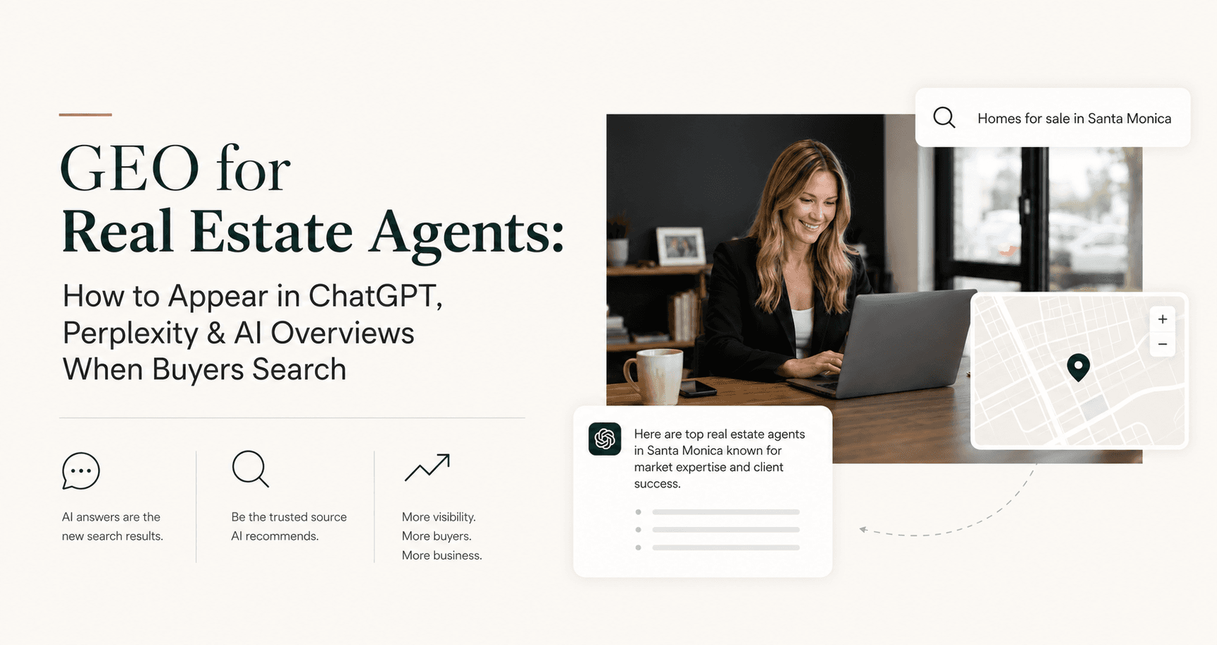 Pinova - GEO for Real Estate Agents: The Complete 2026 Guide to Appearing in ChatGPT, Perplexity & Google AI Overviews