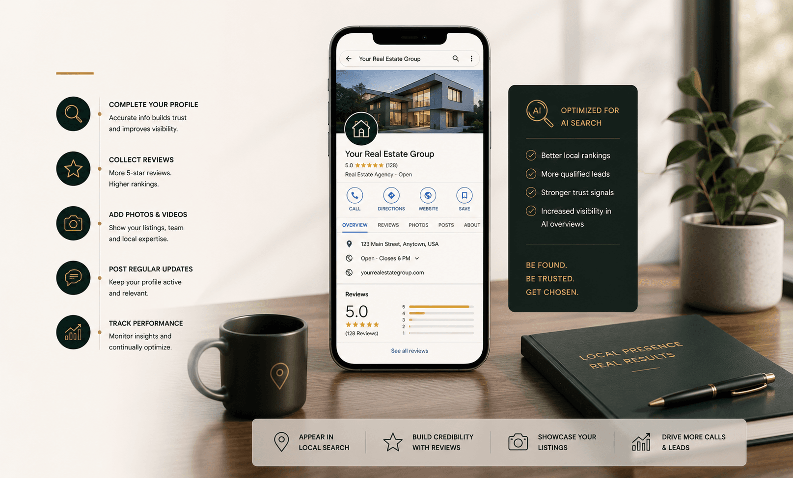 Pinova - Google Business Profile Optimization for Real Estate Agents: The Complete 2026 AI-Search Checklist