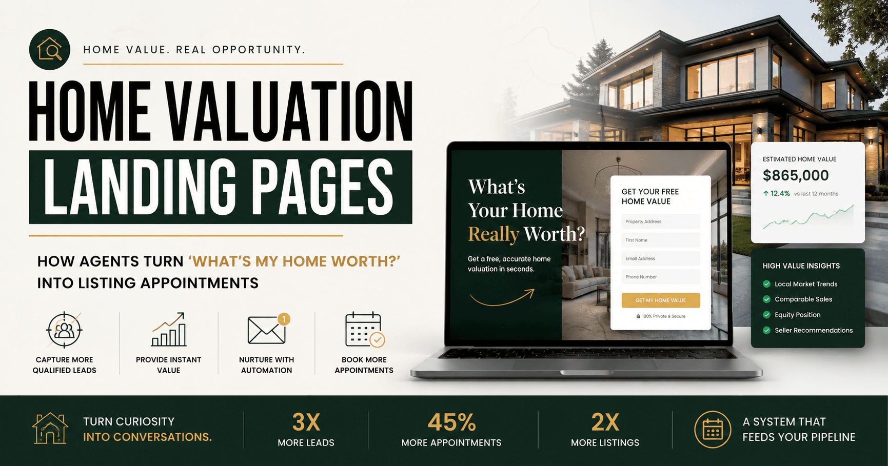 Pinova - Home Valuation Landing Pages: How Agents Turn 'What's My Home Worth?' Into Listing Appointments