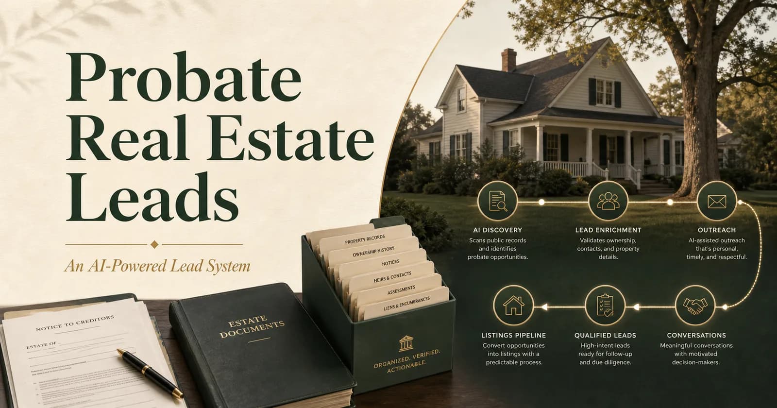 Pinova - Probate Real Estate Leads: An AI-Powered Lead System