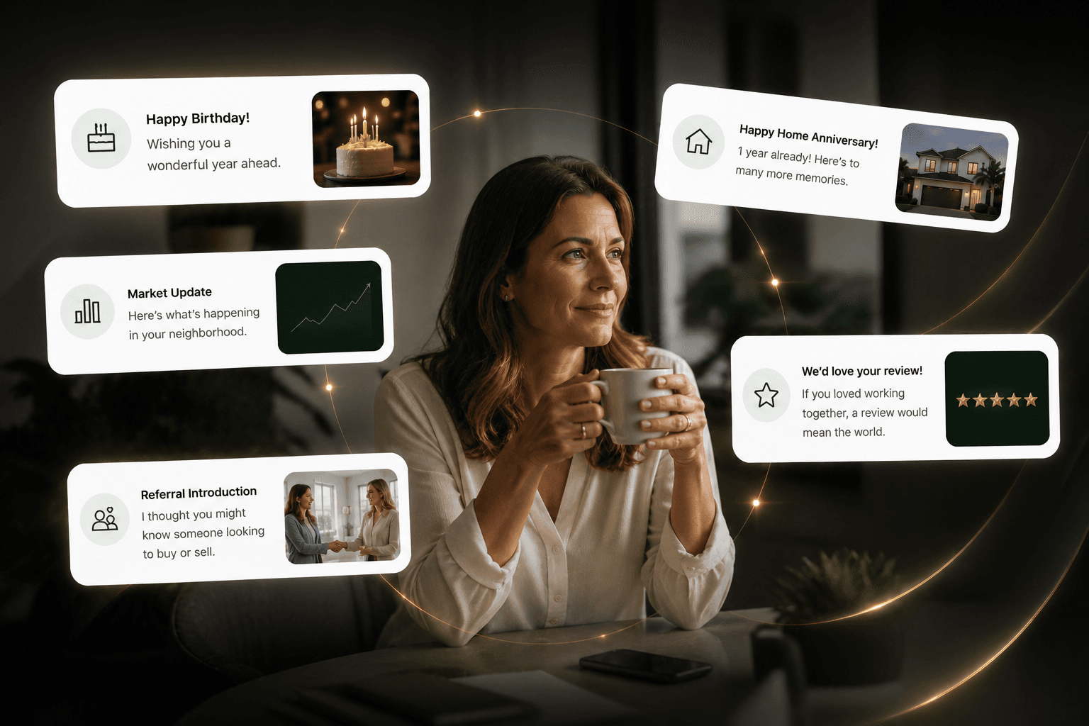 Pinova 90-Day Nurture Engine — automated behavioral follow-up sequences for real estate leads